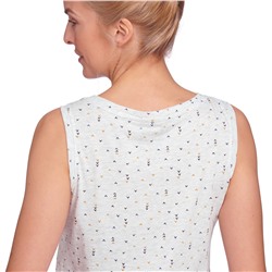 Damen Top mit Minimal-Print
