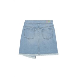 Kız Çocuk Açık Mavi Jean Etek