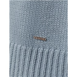 Джемпер фактурной вязки из хлопка с акрилом