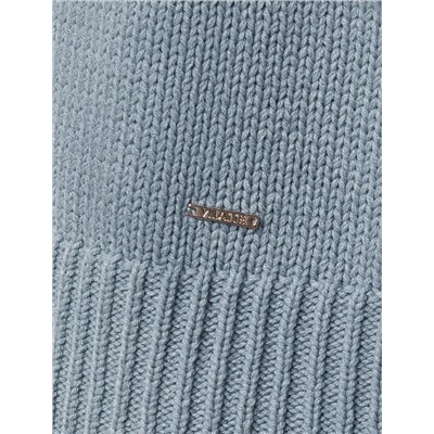 Джемпер фактурной вязки из хлопка с акрилом