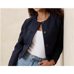 Boucle Collarless Jacket