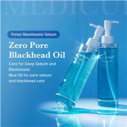 medicube Zero Pore Blackhead Cleansing Oil | Makeup Remover for all skin types, Daily Moisture Facial Cleanser, Low-Irritation | Korean Skin Care (205ml / 6.93 fl.oz)
