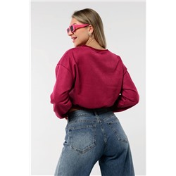 Свитшот 3 оверсайз короткий