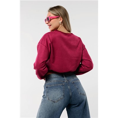 Свитшот 3 оверсайз короткий