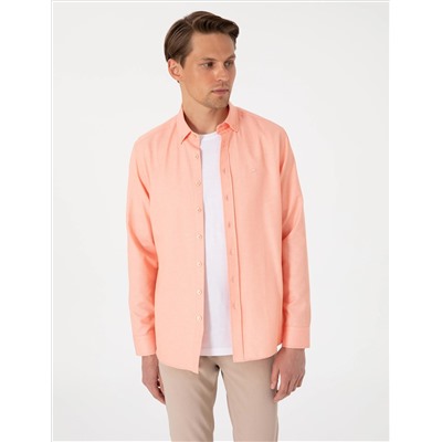 Mercan Oxford Slim Fit Kolay Ütülenebilir Gömlek