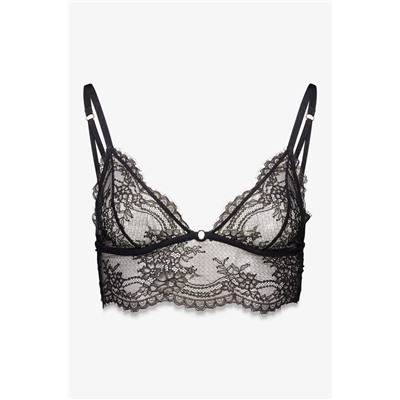 Bralette encaje espalda especial negro