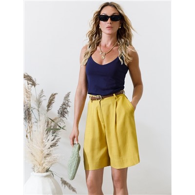 Шорты изо льна с вискозой