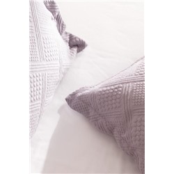 Triangle King Size %100 Pamuk Yatak Örtüsü - Açık Mürdüm