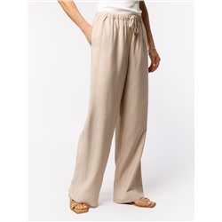 Свободные брюки из плотного лиоцелла на резинке