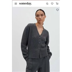 Кардиган из плотной шерстяно-хлопковой смеси