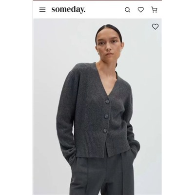 Кардиган из плотной шерстяно-хлопковой смеси