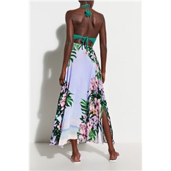 Vestido playero tropical