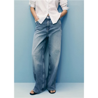 Jeans balloon tiro alto