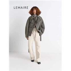 Шерстяное укороченное пальто  LEMAIR*E