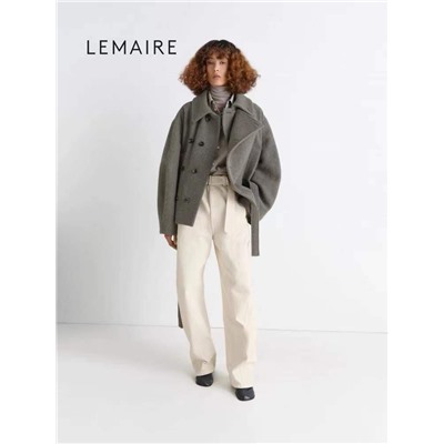 Шерстяное укороченное пальто  LEMAIR*E