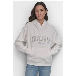DKNY ARCHED DOME STUD SWEATSHIRT