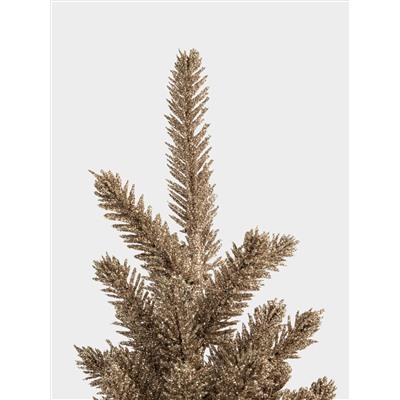 Ель искусственная, 30 см, полиэтилен, шампань, New year