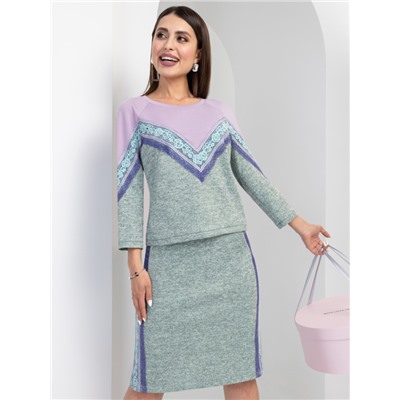 Брючный костюм, Очаровательная бизнес-леди (2 в 1, пинк)