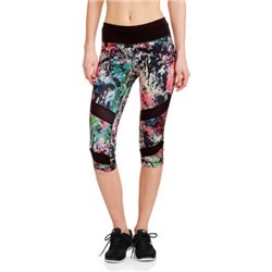 Danskin Now Women's Printed Performance Capri Leggings