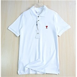 Хлопковая базовая рубашка-поло, модель унисекс АМ*И