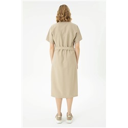 Kadın Camel Dokuma Elbise