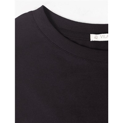 Длинное прямое платье с разрезами из 100% хлопка