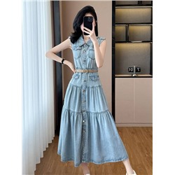 Красивое джинсовое платье