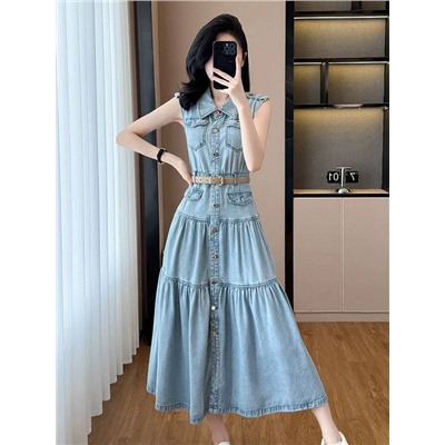 Красивое джинсовое платье