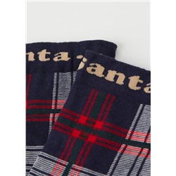 Kurze Socken mit Muster Weihnachten Family für Herren