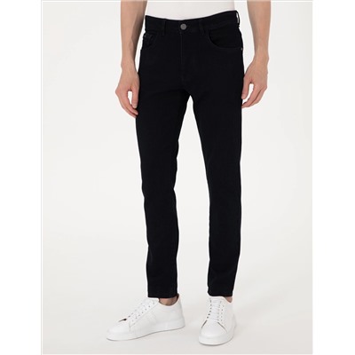 Koyu Lacivert Slim Fit Jean Pantolon