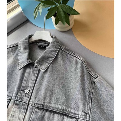 Женская джинсовая куртка с широкими рукавами АРМАН*И