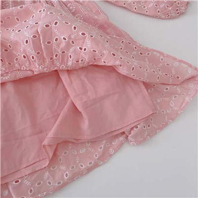 Платье из шитья с вышивкой ришелье ЗАР*А