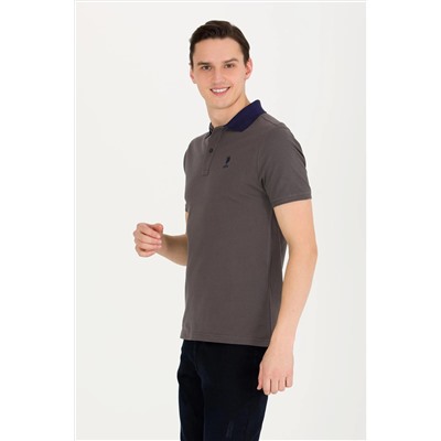 Erkek Antrasit Polo Yaka Tişört
