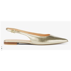 Michael Kors Outlet Amali Metallic Slingback Flat