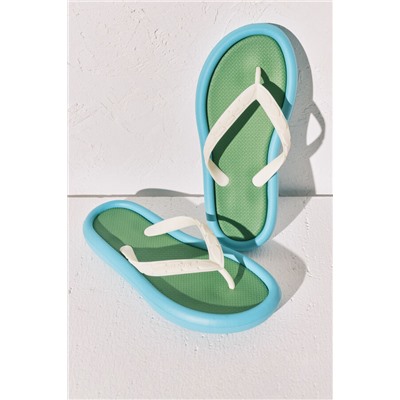 Chanclas efecto bloques color