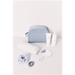 Neceser mediano doble cremallera azul