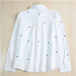 Женская рубашка с вышитыми сердечками  ❤️Sinsa*y