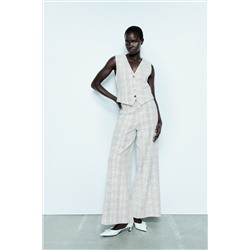 TEXTURED JACQUARD BUTTONED WAISTCOAT