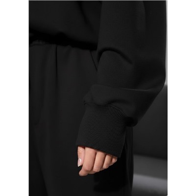 Женский трикотажный костюм с широкими брюками и кофтой 405