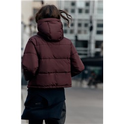 SHORT WATER-REPELLENT WINDPROOF HOODED ANORAK