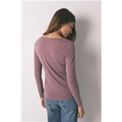 Camiseta punto súper suave rosa