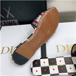 Женские шлепки на плоском ходу Dio*r