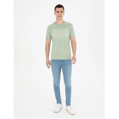 Yeşil Slim Fit Tişört