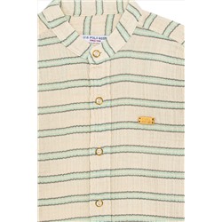 Erkek Çocuk Su Yeşili Uzun Kollu Gömlek