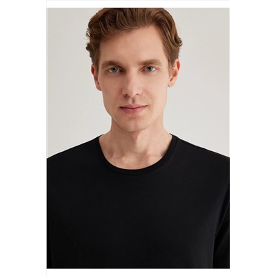 Mavi Siyah Basic Tişört Slim Fit / Dar Kesim 065574-900