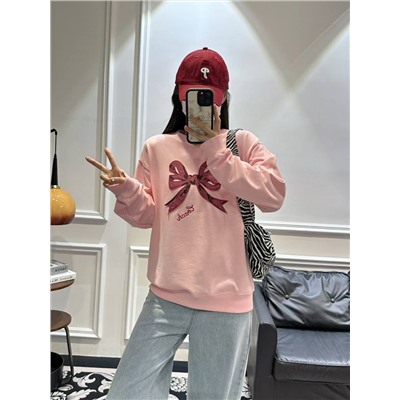 Женский свитшот с бантом КОУ*Ч