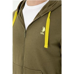 Erkek Haki Örme Hırka