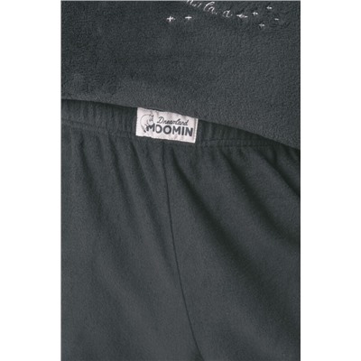 Pijama largo polar gris estampado Moomin