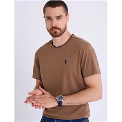 TIPPED CREW NECK COLLAR T-SHIRT
