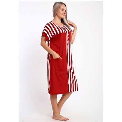 521 Халат на молнии - Полоска